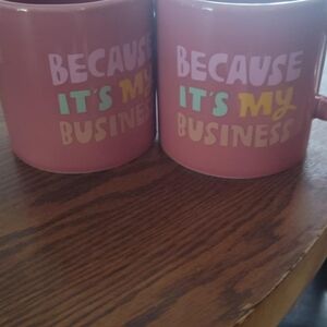 Target Pink and Green Statement Mugs Set
